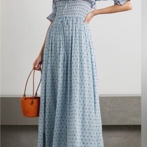 Doen Red and Blue Maxi Dress